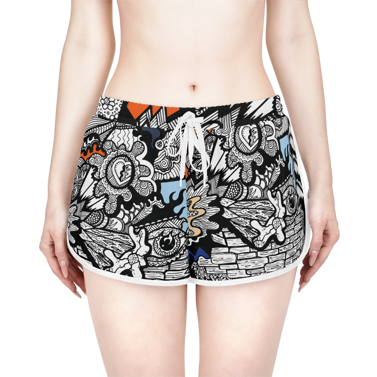 Loud Print Relaxed Shorts