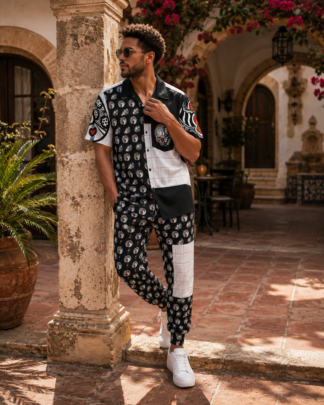 Mosaic Disk Jockey Joggers