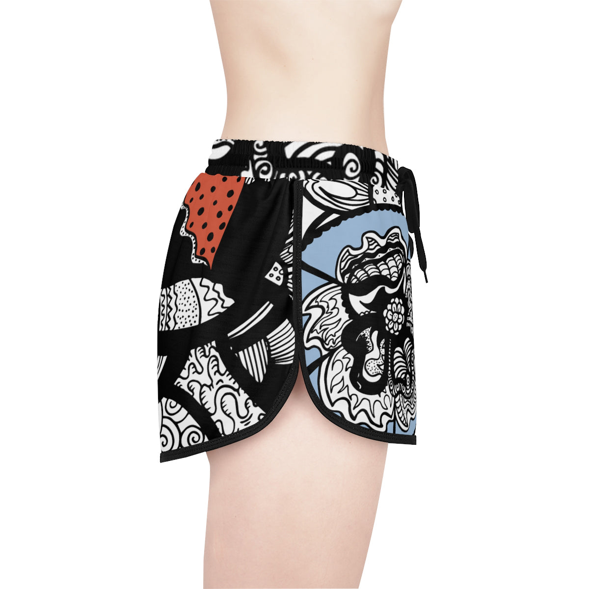 Half Heart Flower Shorts