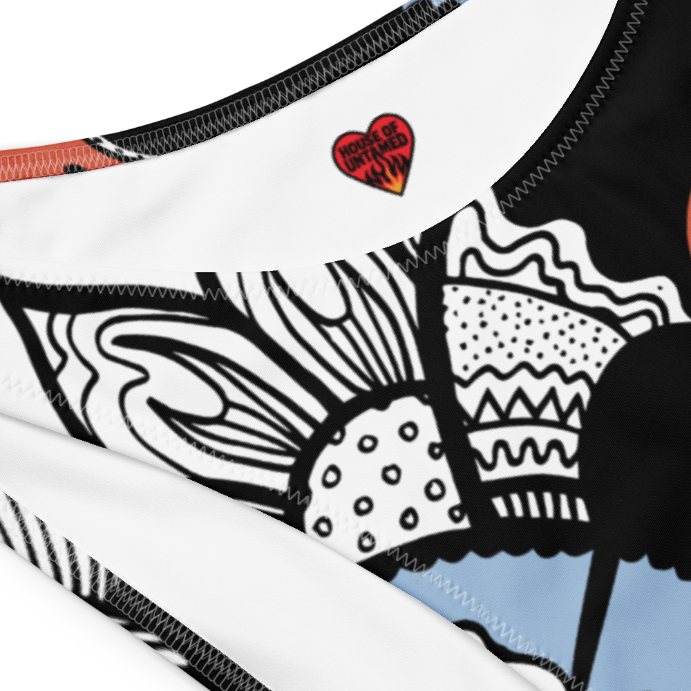 Half Heart High Leg Bikini Bottoms