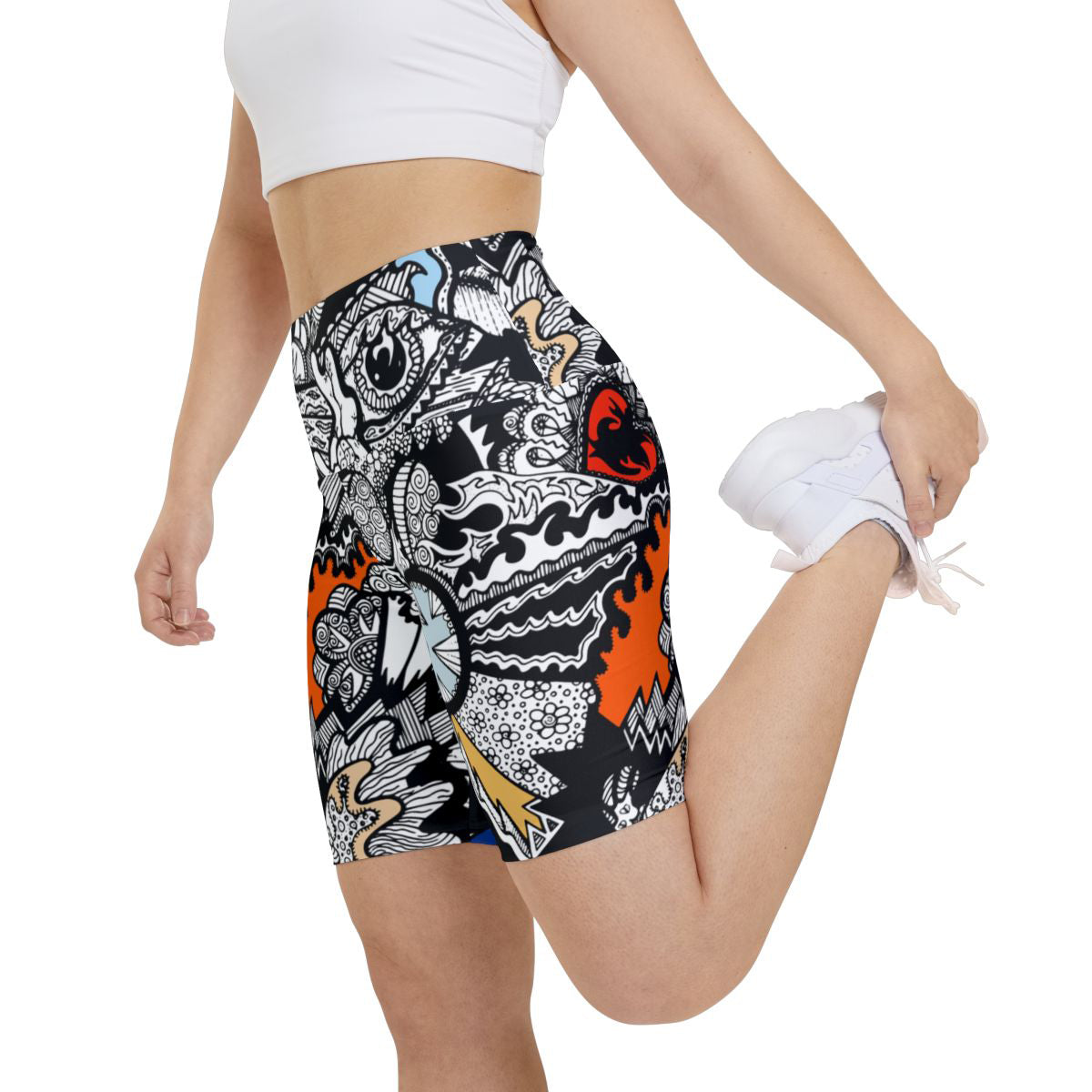 Loud Print 3/4 Shorts