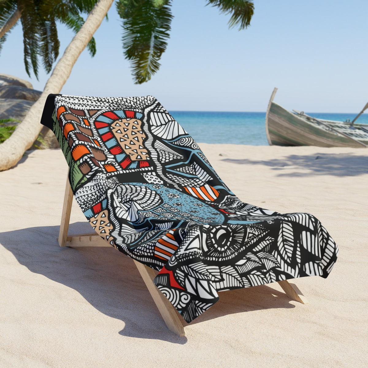 African Print Towel
