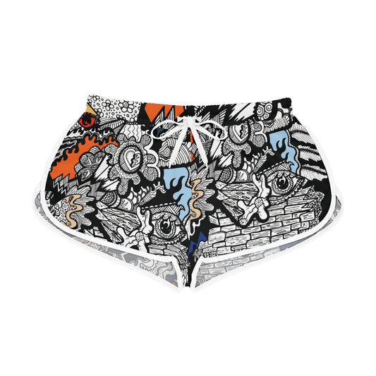 Loud Print Relaxed Shorts
