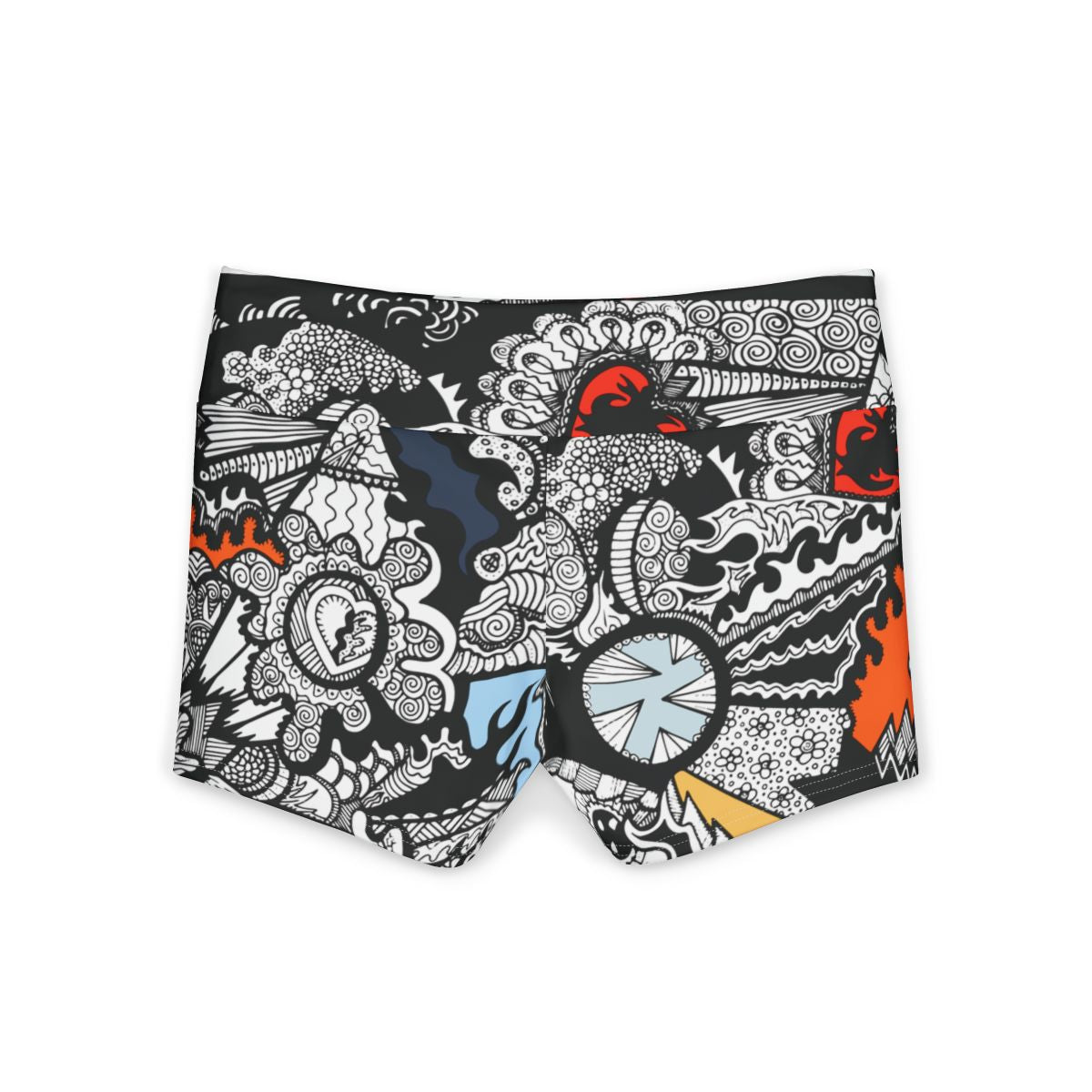 Loud Print Yoga Shorts