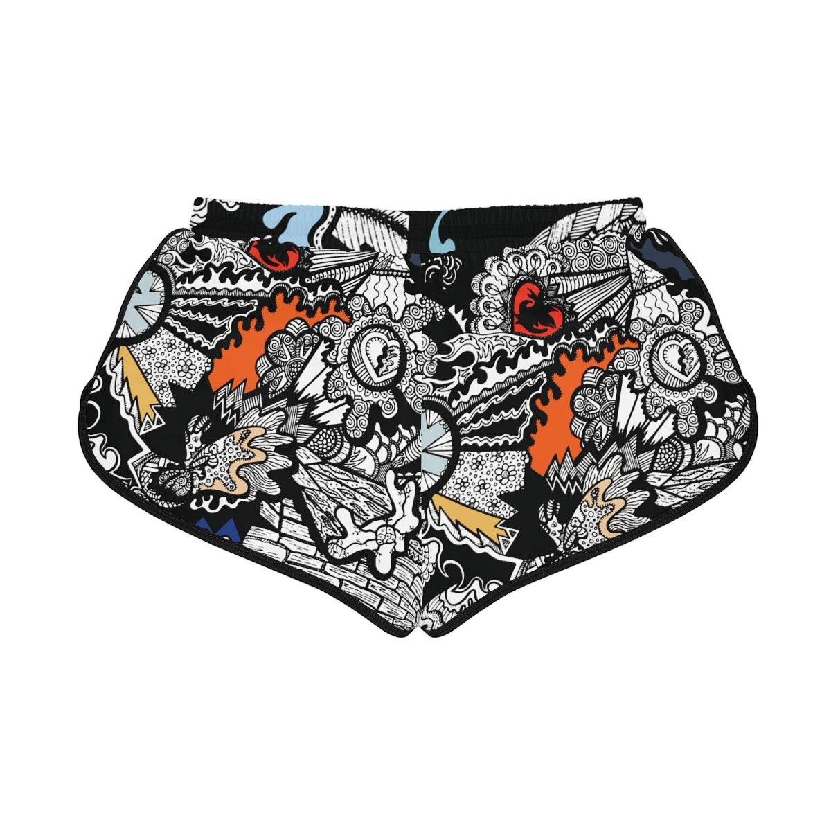 Loud Print Relaxed Shorts