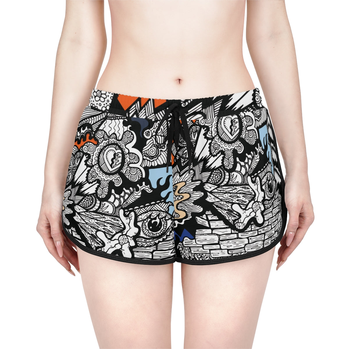 Loud Print Relaxed Shorts