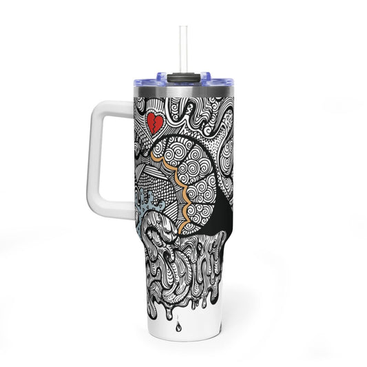 Doodle Heart Drink Bottle