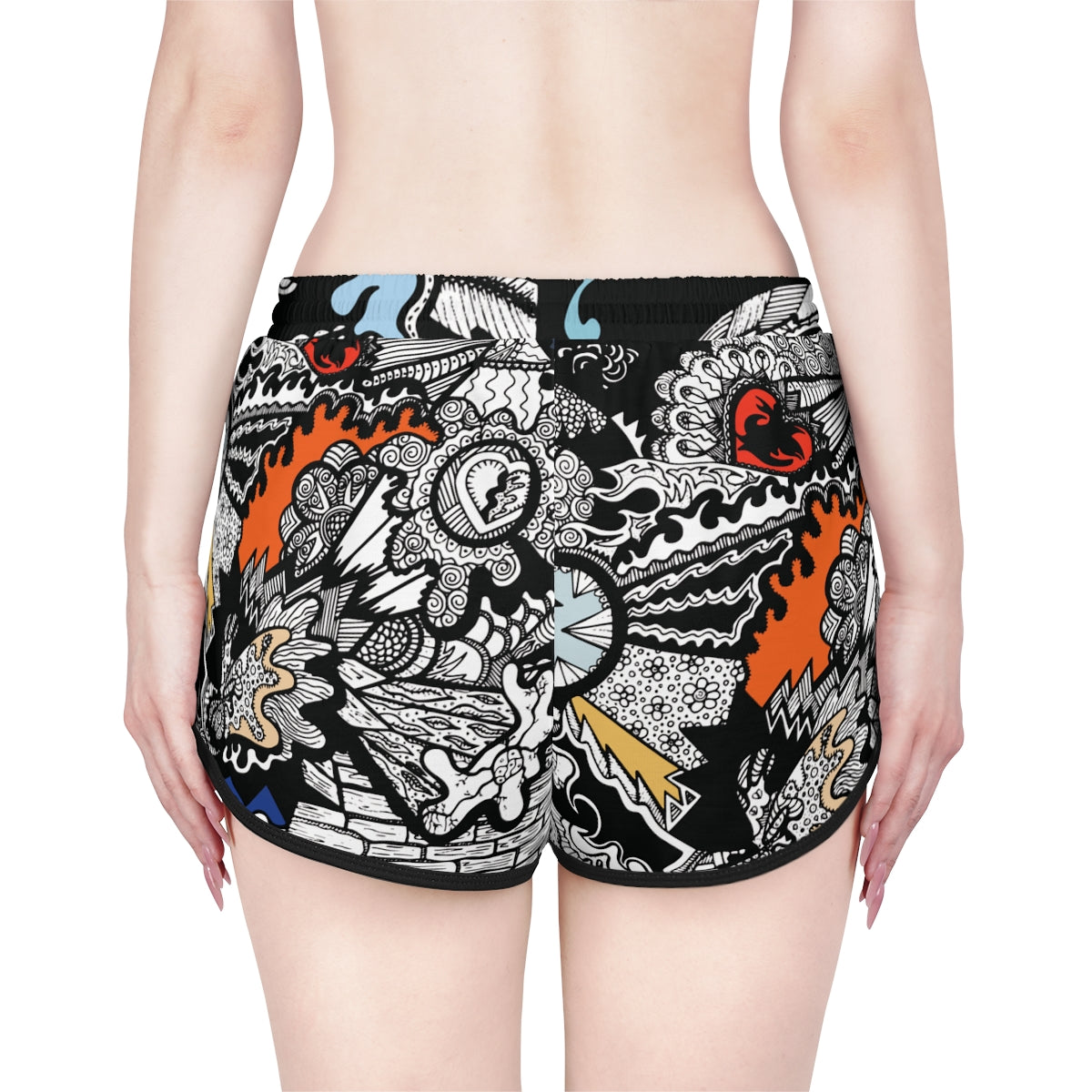Loud Print Relaxed Shorts