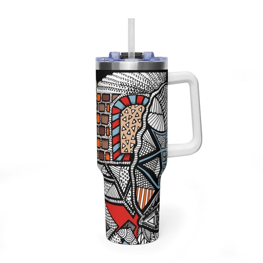 African Print Drink Bottle