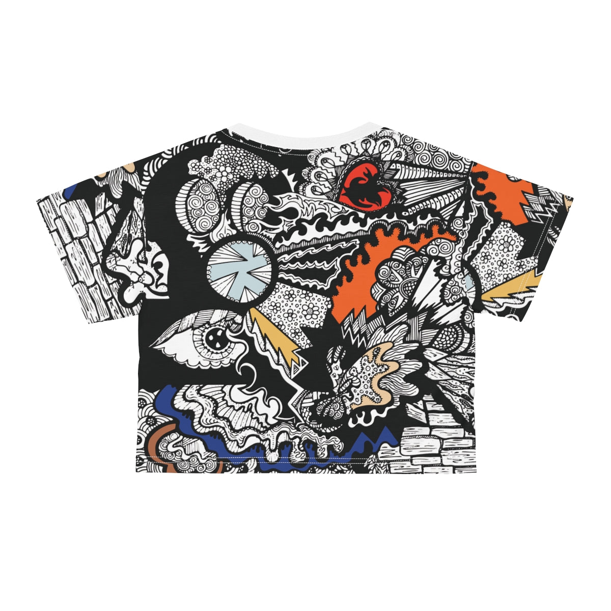 Loud Print Crop Tee
