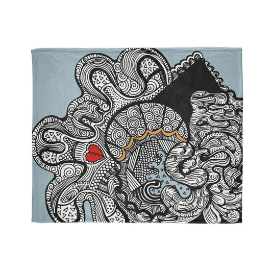 Doodle Heart Blanket