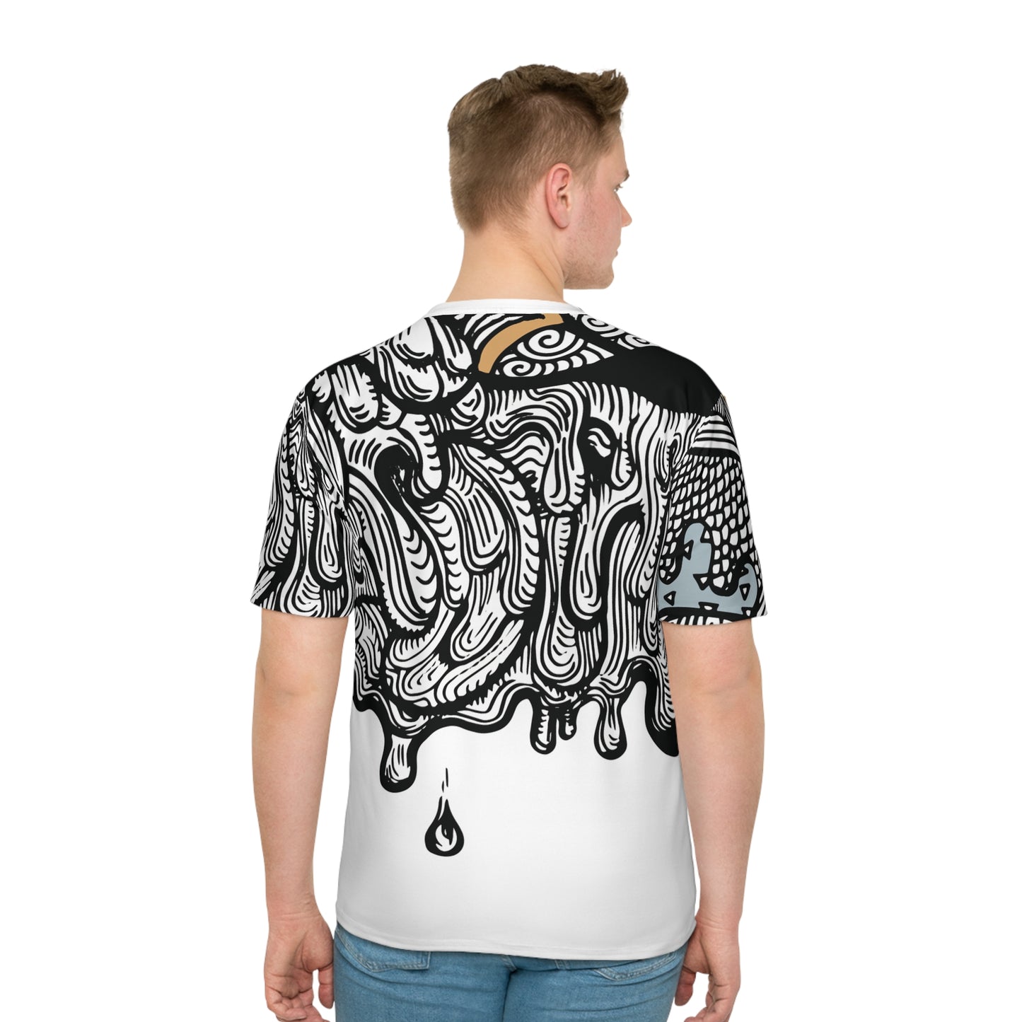 Doodle Heart Print Tshirt