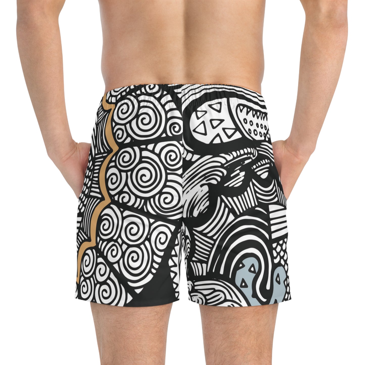 Doodle Heart Swim Shorts