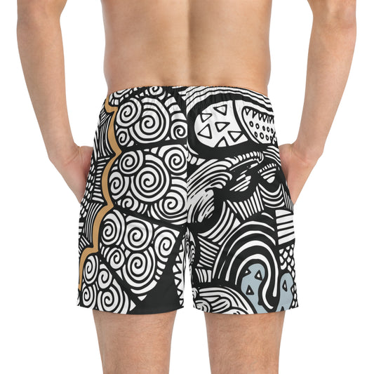 Doodle Heart Swim Shorts