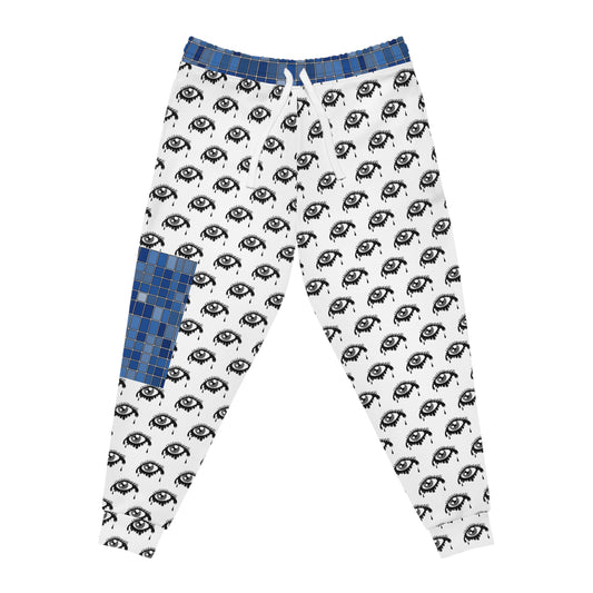 Blue Mosaic Eyes Joggers