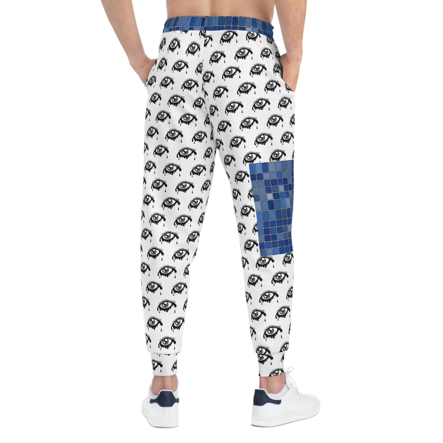 Blue Mosaic Eyes Joggers