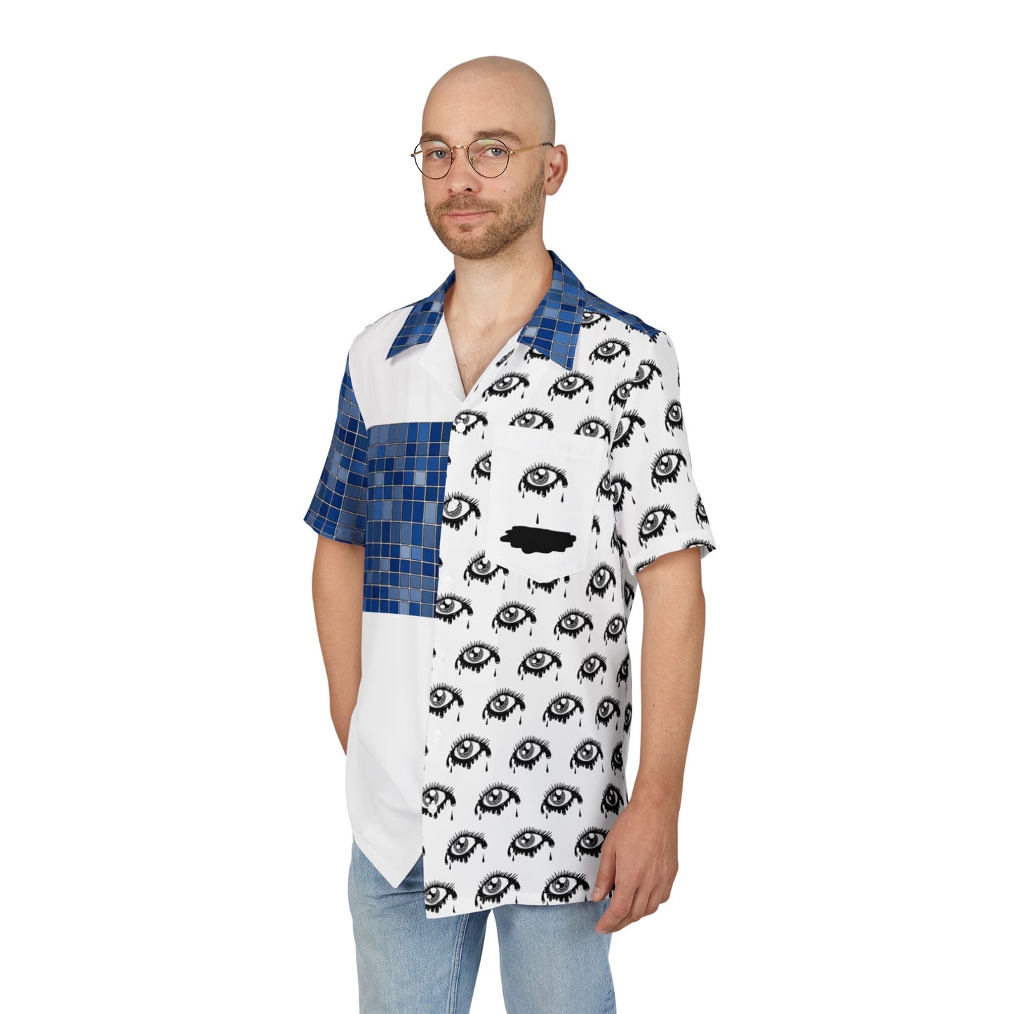 Blue Mosaic Eyes Shirt