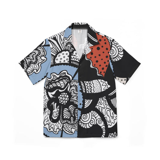 Half Heart Flower Linen Style Shirt