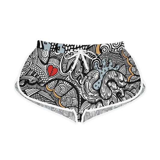 Doodle Heart Shorts
