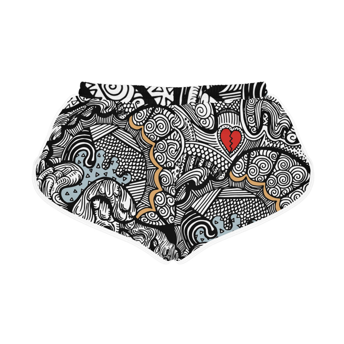 Doodle Heart Shorts