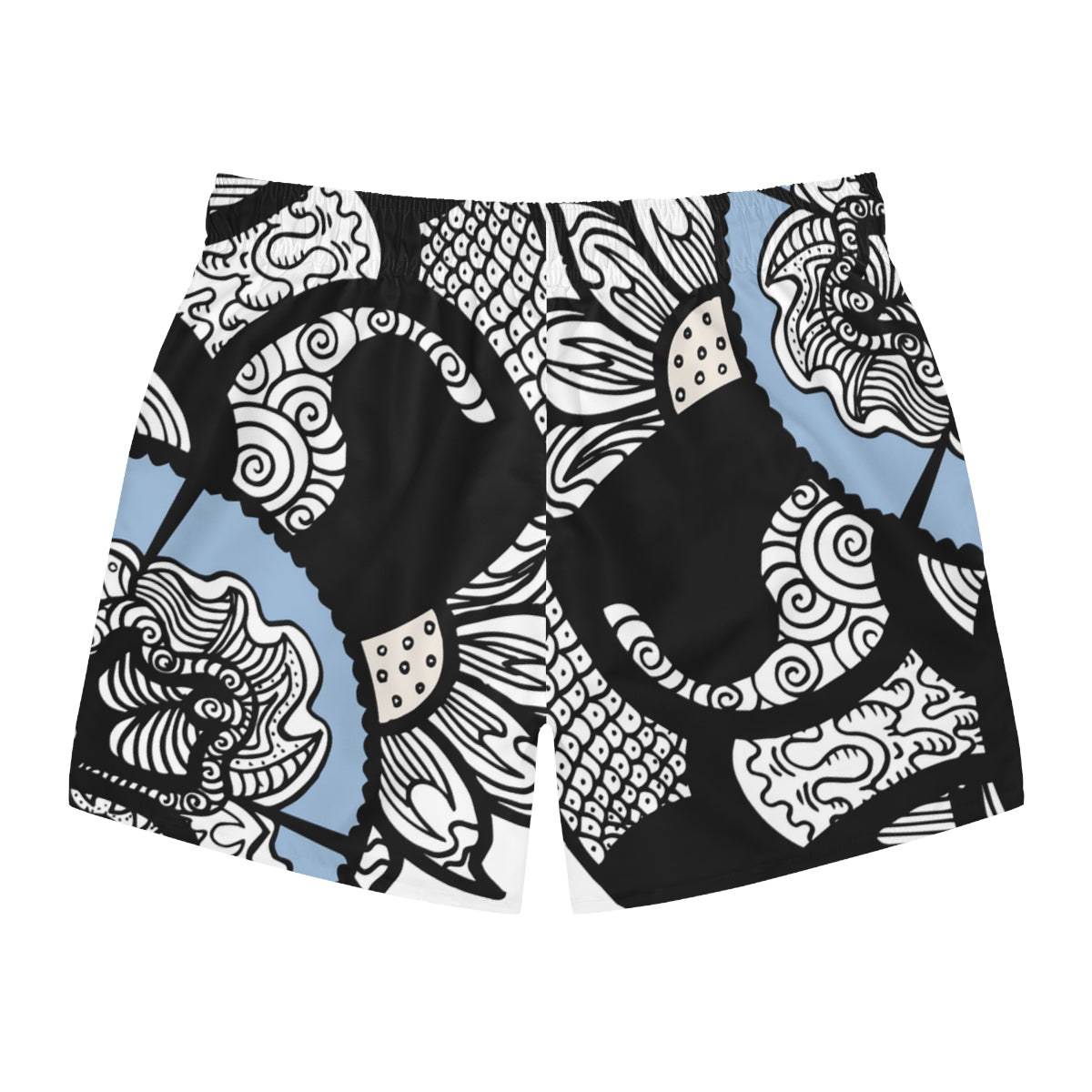 Half Heart Flowers Swim Shorts