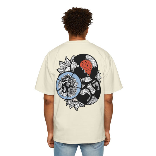 Oversized Half Heart Flower Tshirt