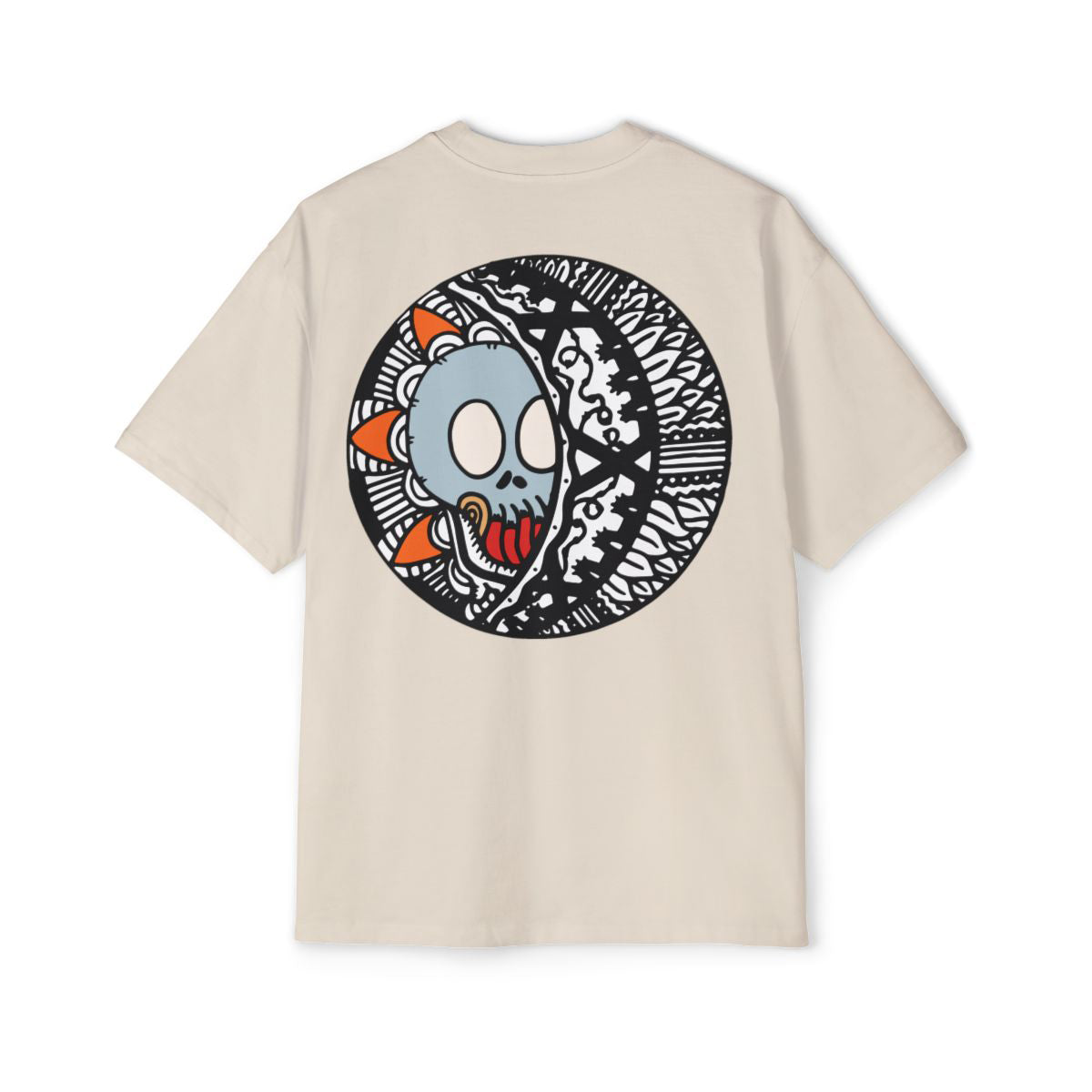 Oversized Happy Skull Tshirt