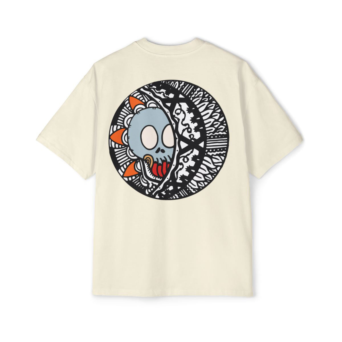 Oversized Happy Skull Tshirt