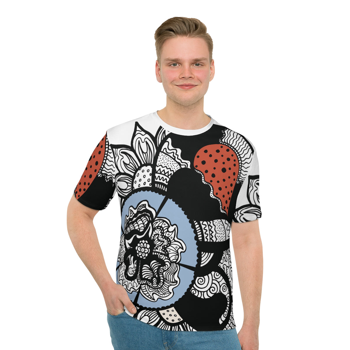 Half Heart Flower Tshirt