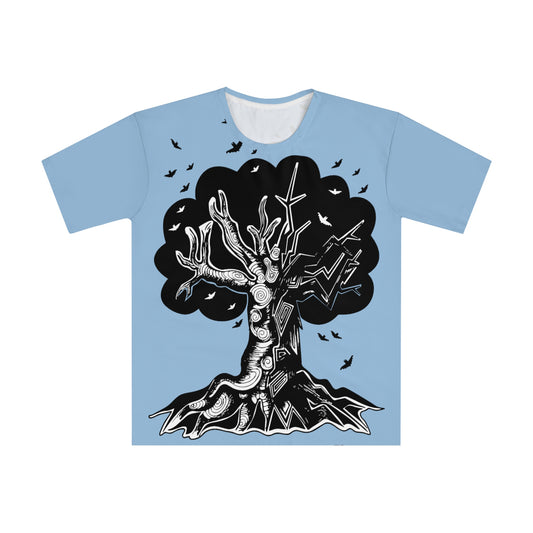 Blue Graphic Tree Tshirt