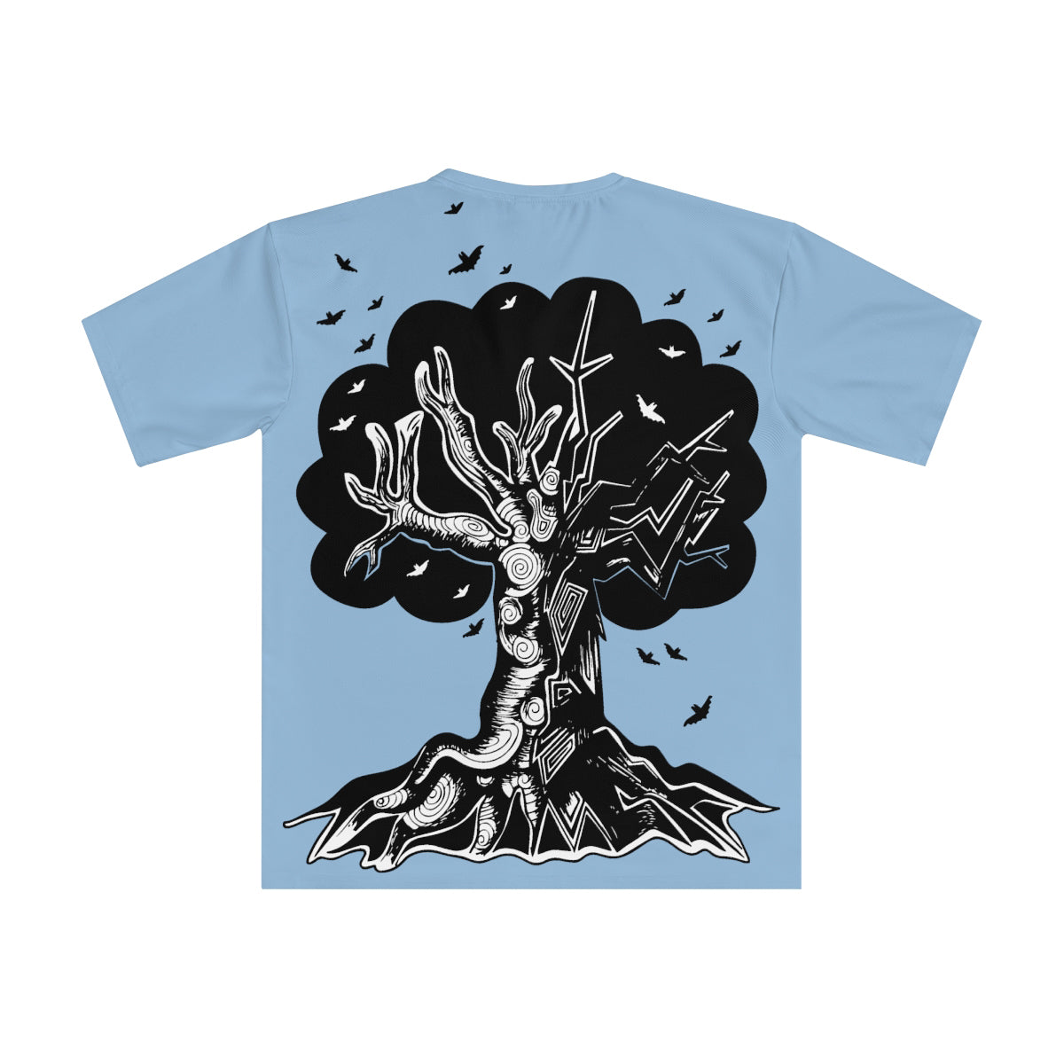 Blue Graphic Tree Tshirt