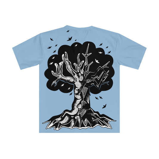 Blue Graphic Tree Tshirt