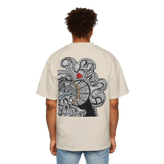 Oversized Doodle Heart Tshirt