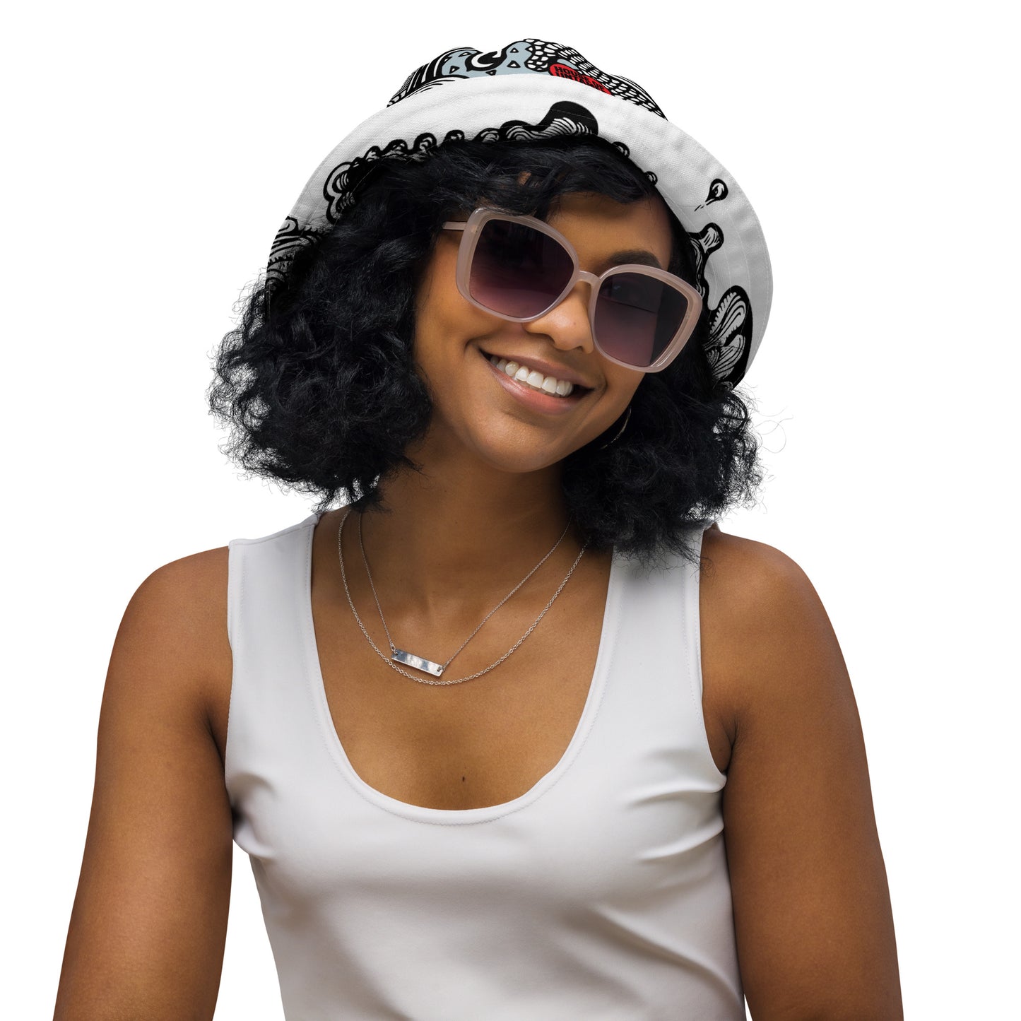 Doodle Heart Bucket Hat