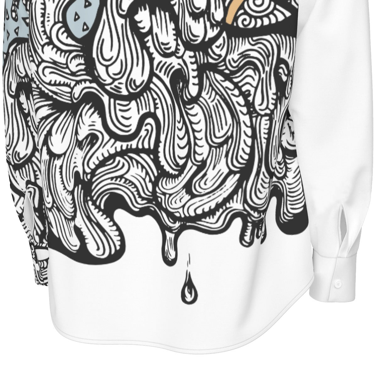 Doodle Heart Cotton Shirt